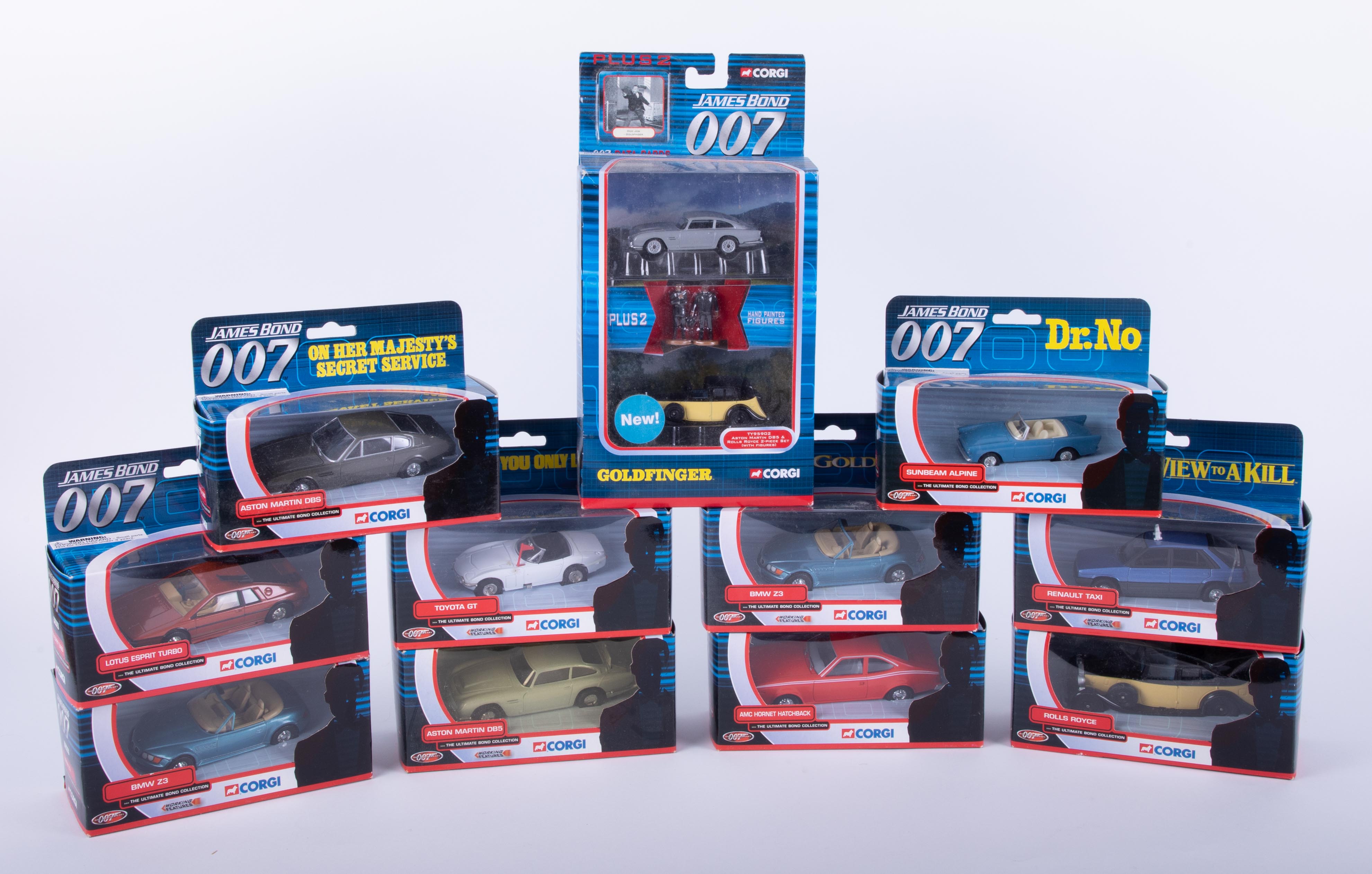 James Bond 007 Corgi collectors scale models "The Bond Collection", boxed, (11).