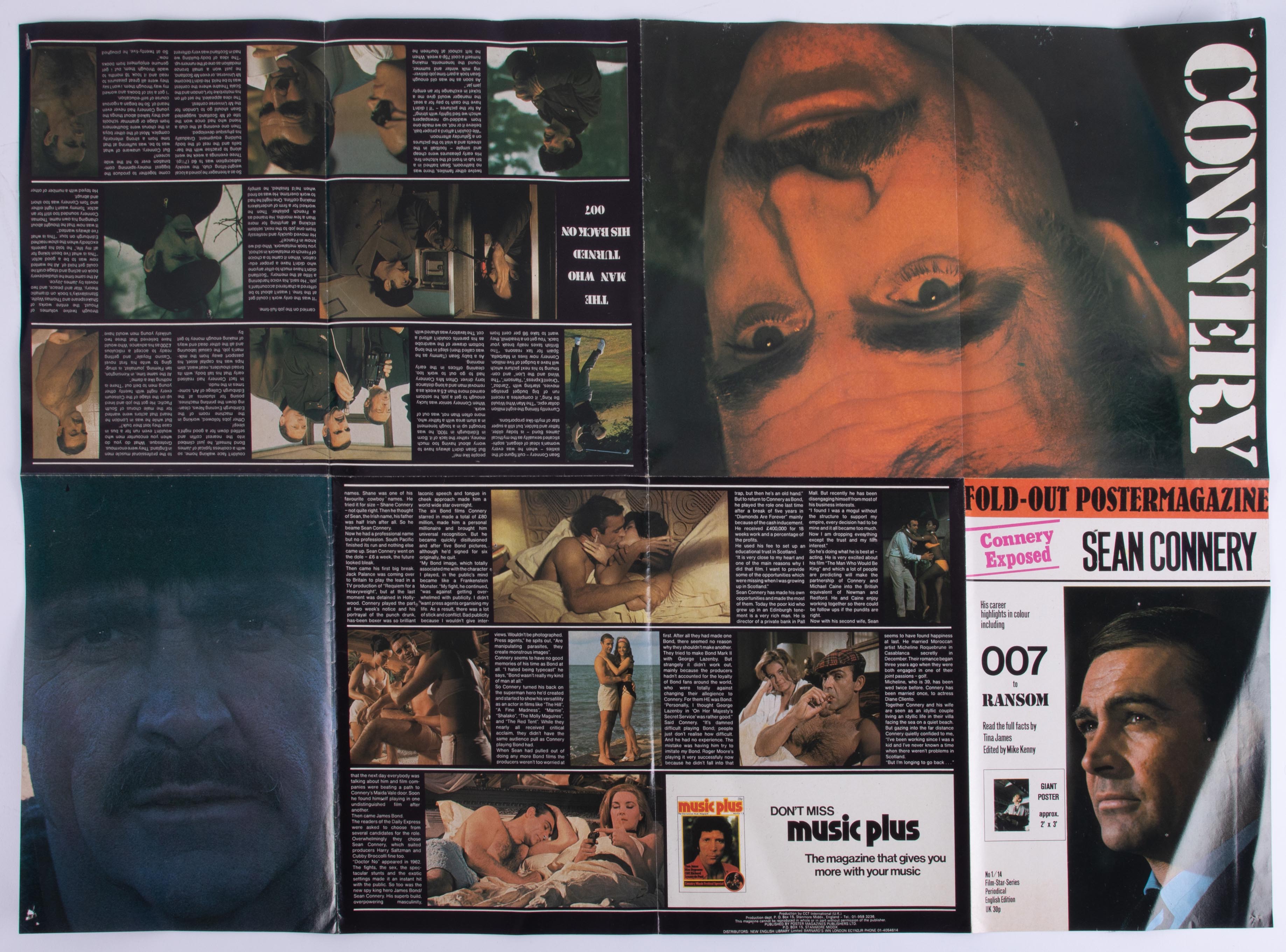 James Bond 007, View To A Kill, Smiths crisps poster 007, together with fold out poster magazine, - Image 3 of 5