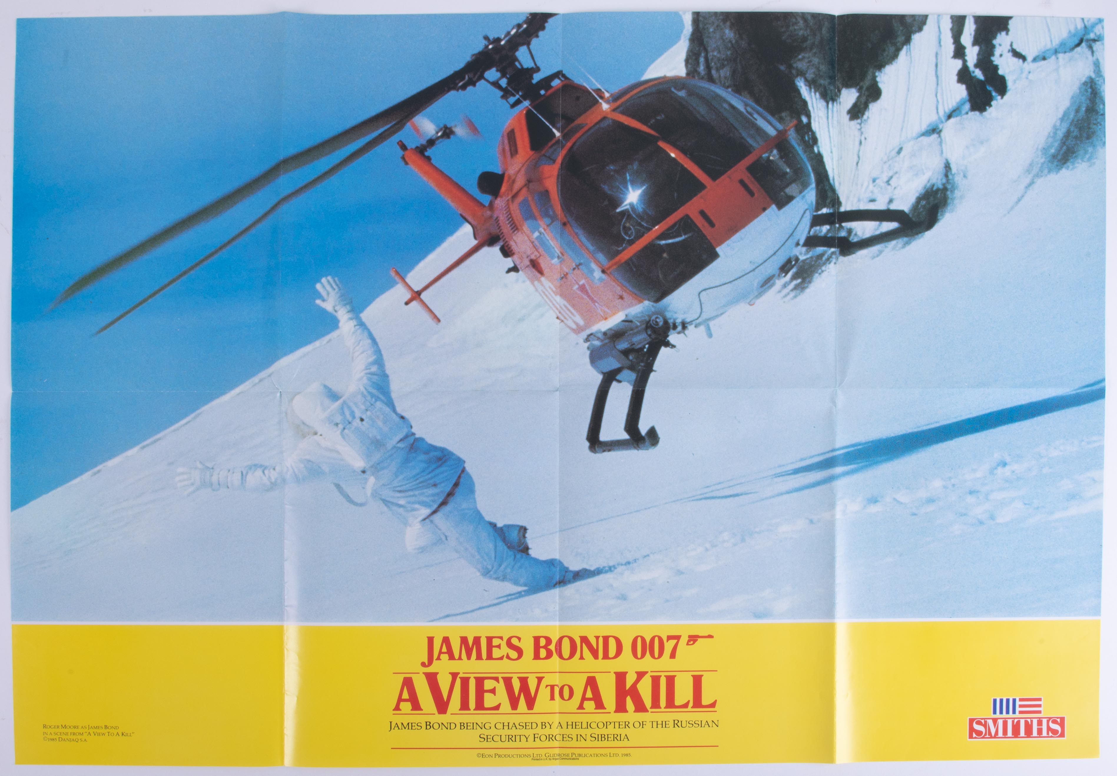 James Bond 007, View To A Kill, Smiths crisps poster 007, together with fold out poster magazine, - Image 4 of 5