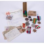 A group of World War II medals awarded to Sidney Taylor, 46th Royal Tank Regiment, also a Greek