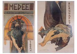 A Mucha two part reprint poster, 2004.