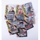 Corgi, James Bond diecast scale models, cased on collectors cards (9).