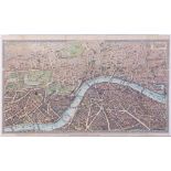 Map Of London, 'The Pictorial Plan Of London', in the beginning of the 20th Century,