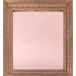 A gilt framed mirror with rose tinted plate, 57cm x 47cm.