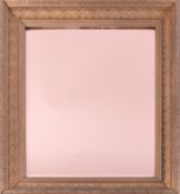 A gilt framed mirror with rose tinted plate, 57cm x 47cm.