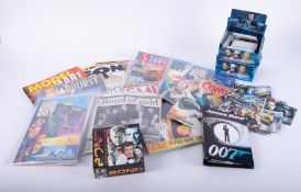 Various James Bond memorabilia including Empire and other magazines, Worlds smallest Bond 1000 piece