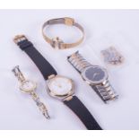 A mixed lot of four watches to include a unisex Paolo Gucci wristwatch LPG217G, stainless steel with