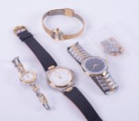 A mixed lot of four watches to include a unisex Paolo Gucci wristwatch LPG217G, stainless steel with