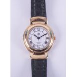 Givenchy Paris, a ladies Givenchy wristwatch with a gold tone case, stamped on the backplate '