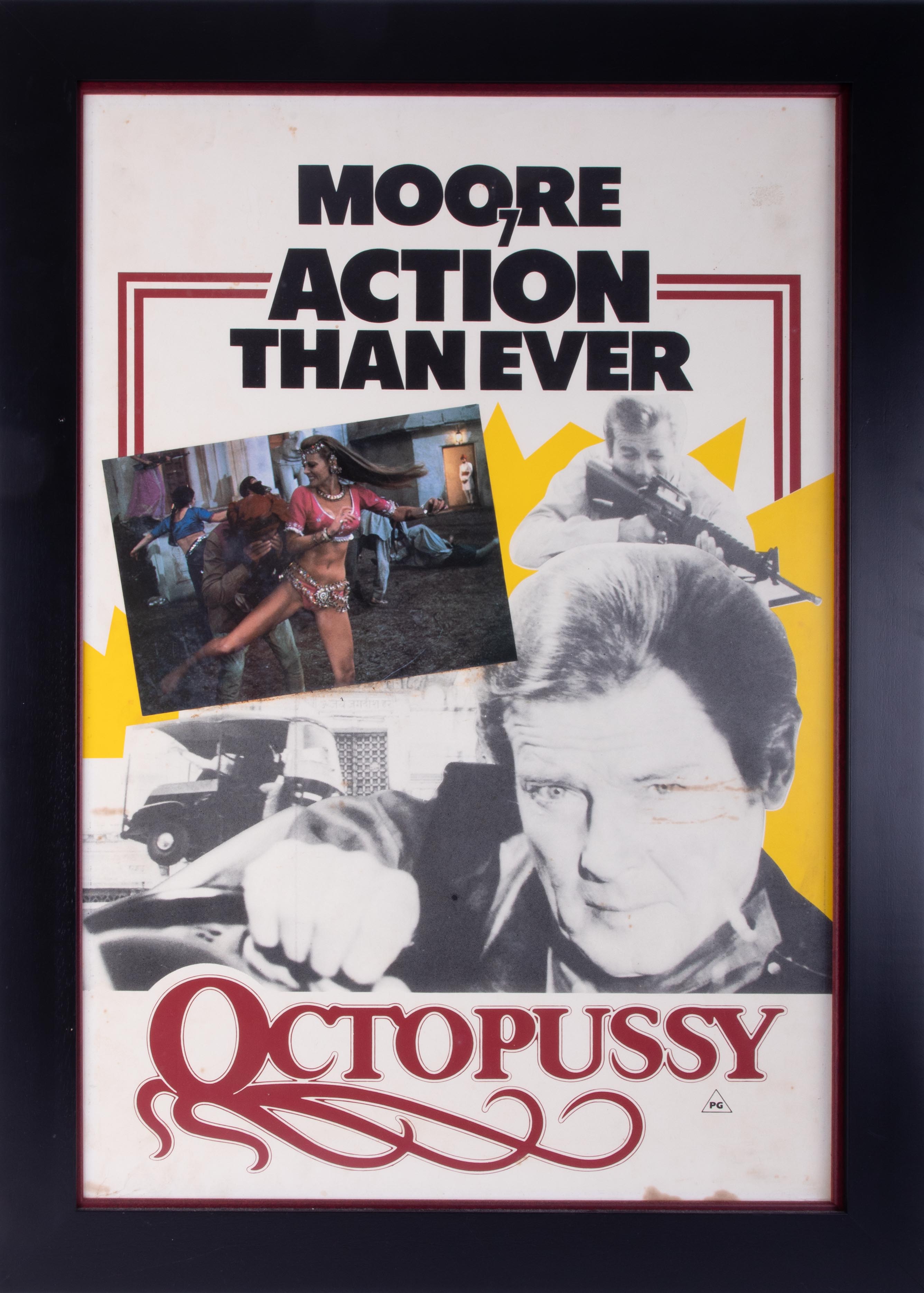 James Bond, Octopussy, a pair of posters, 'More Action Than Ever', each framed and glazed, overall - Image 3 of 16