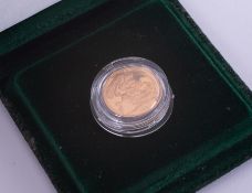 Royal Mint Elizabeth II gold proof sovereign, 1980, cased.