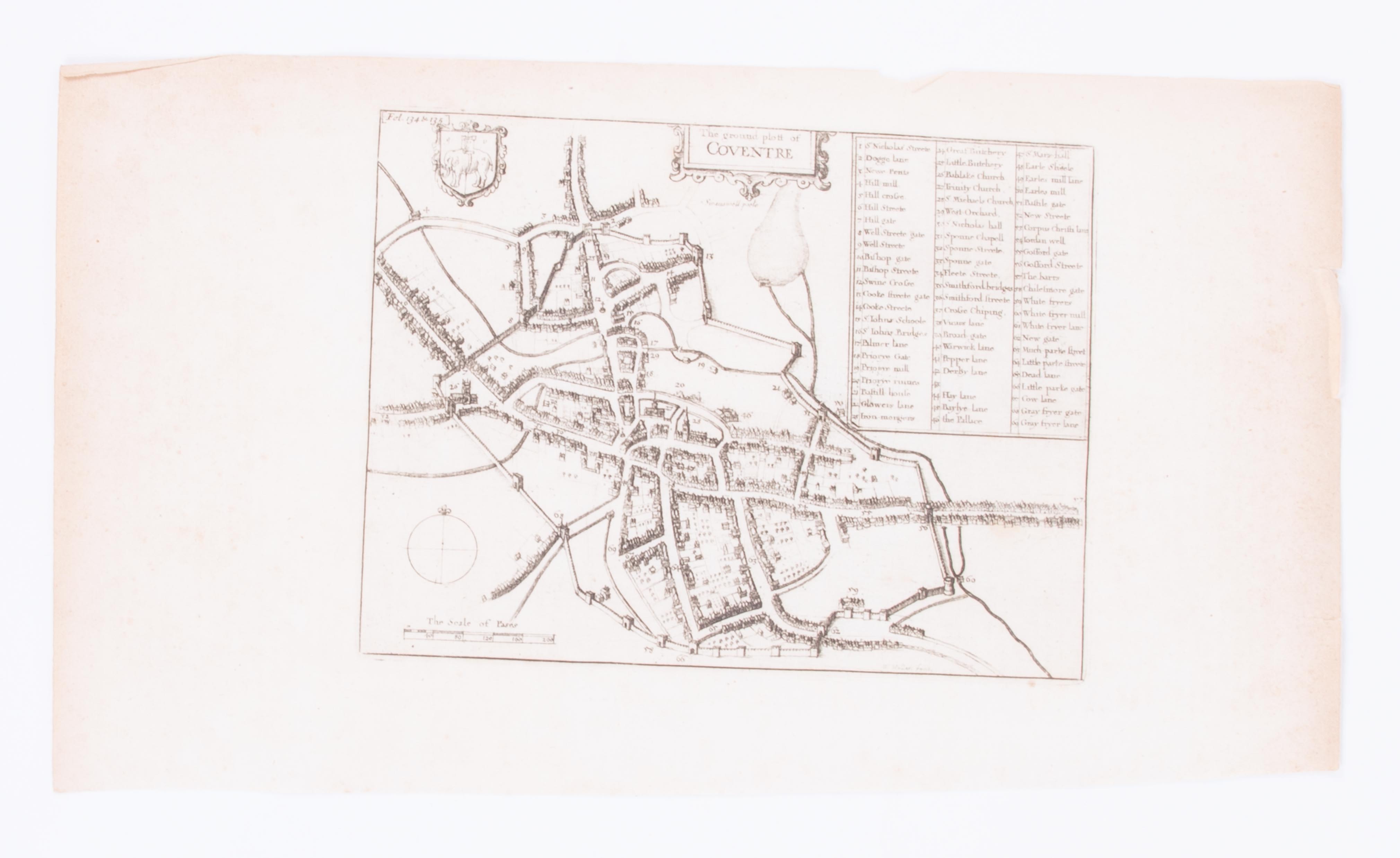 Six various unframed maps of Warwickshire including R.W.Seale, Warwickshire, Emam Bowen, - Image 4 of 7
