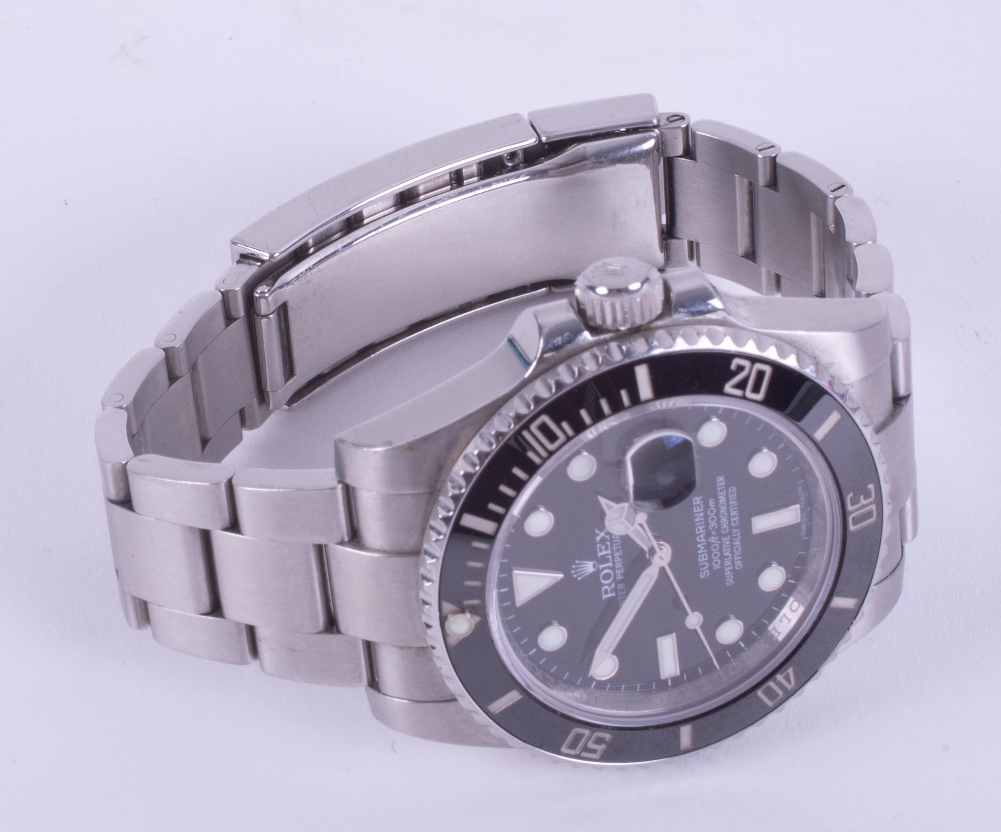 Rolex, a gent's Rolex Oyster Perpetual Submariner stainless steel automatic wristwatch with date - Image 7 of 7