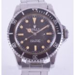 Rolex, a rare 1967 Oyster Perpetual Submariner 'tropic' dial, model number 5513, case number