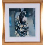 Robert Lenkiewicz (1941-2002) 'Karen With Bronze Shawl' signed limited edition print 164/500, 47cm x