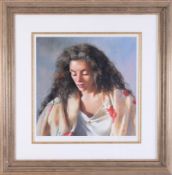 Robert Lenkiewicz (1941-2002) 'Study of Anna' signed limited edition print 12/750, with