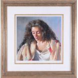 Robert Lenkiewicz (1941-2002) 'Study of Anna' signed limited edition print 12/750, with