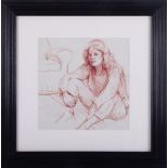 Robert Lenkiewicz (1941-2002) 'Mouse' pen sketch, 24cm x 24cm, with Robert Lenkiewicz Foundation