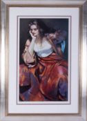 Robert Lenkiewicz (1941-2002) 'Esther Silver Locket' limited edition print 308/500, with embossed