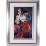 Robert Lenkiewicz (1941-2002) 'Esther Silver Locket' limited edition print 308/500, with embossed