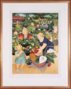 Beryl Cook (1926-2008) 'Garden Centre' signed limited edition print 350/850, overall size 74cm x