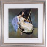 Robert Lenkiewicz (1941-2002) 'Esther Seated', unnumbered edition print, 97cm x 95cm (including