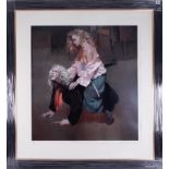 Robert Lenkiewicz (1941-2002) 'Painter with Lisa' signed limited edition print 158/395,