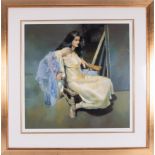 Robert Lenkiewicz (1941-2002) 'Esther Seated' singed limited edition print 307/475, overall size