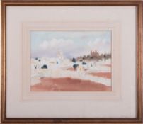 Roland Vivian Pitchforth RA (1895-1982) 'Malta' watercolour, 27cm x 42cm, framed and glazed.