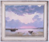 Hugh E. Ridge (1899-1977), oil on canvas, title 'January Dawn', signed, 63cm x 76cm. Provenance -