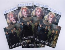 Four Devon Life Robert Lenkiewicz magazines together with four White Lane Press Robert Lenkiewicz