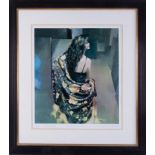 Robert Lenkiewicz (1941-2002) 'Karen Bronze Shawl' signed limited edition print 10/500, with