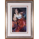 Robert Lenkiewicz (1941-2002) 'Esther silver Locket' limited edition print 216/500, with