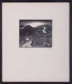 Joan Hassall (1906-1988) 'A Yorkshire Road' signed wood engraving 4/50, 11cm x 13cm, framed and