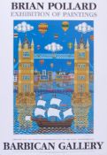 Brian Pollard, 'Mayflower, Tower Bridge' signed limited edition print 60/500, 60cm x 42cm,