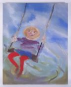 Sophie Von Hellermann (born 1975), oil on canvas, signed and titled on reverse, 'Lilibeth Swing,