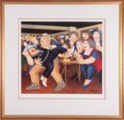 Beryl Cook (1926-2008) 'Tarzanogram' signed limited edition print 591/650, overall size 67cm x