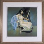 Robert Lenkiewicz (1941-2002) 'Esther Seated' signed limited edition print 239/475, 60cm x 60cm,