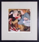 Beryl Cook (1926-2008) 'Shoe Shop' signed limited edition print 244/650, overall size 80cm x 77cm (