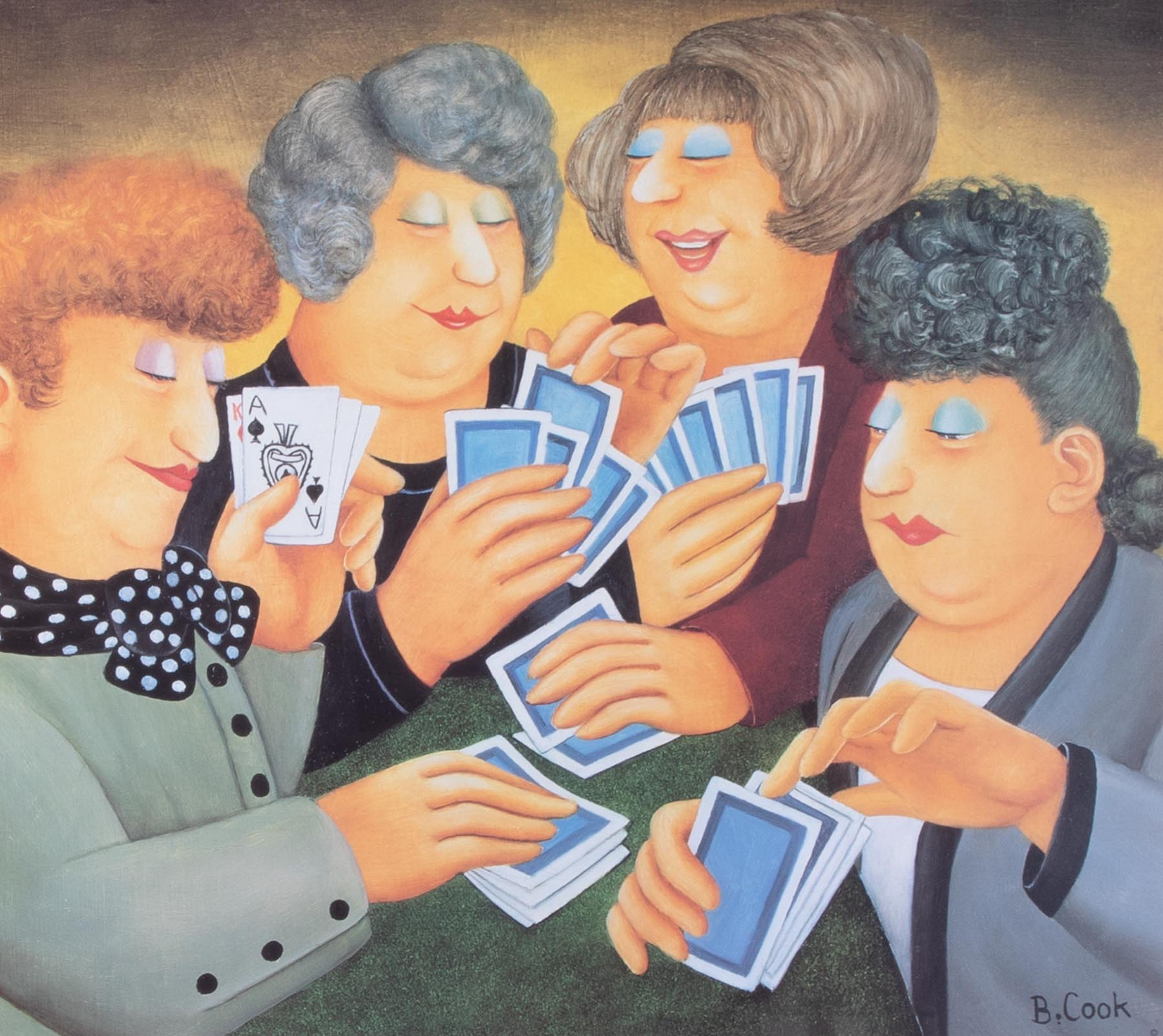 Beryl Cook (1926-2008) 'Full House' signed print, 235/650, overall size 69cm x 69cm (including - Image 2 of 2