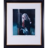 Robert Lenkiewicz (1941-2002) 'Painter In The Wind' signed limited edition print 418/500, with