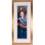 Robert Lenkiewicz (1941-2002) 'Karen In Blue' signed limited edition print 125/475, overall size