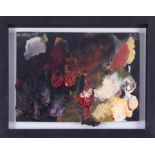 Robert Lenkiewicz (1941-2002) artist palette, restored, 29.50 x 20cm, with certificate of