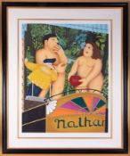 Beryl Cook (1926-2008) 'Nathans' signed print, 256/300, overall size 97cm x 115cm (including frame),