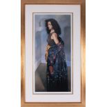 Robert Lenkiewicz (1941-2002) 'Anna With Black Shawl' signed limited edition print 278/475,