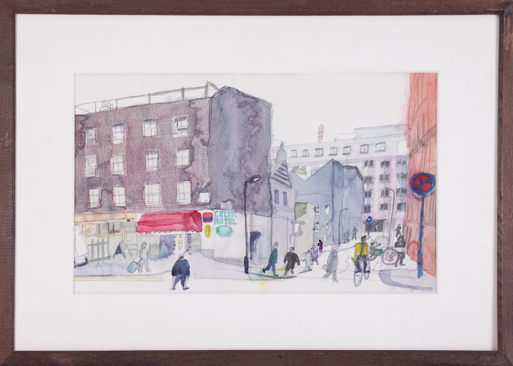 Nicholas Borden, a collection of three original watercolours to include 'Bernard street next - Image 2 of 4