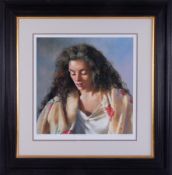 Robert Lenkiewicz (1941-2002) 'Study of Anna' signed limited edition print 655/750, with