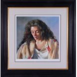 Robert Lenkiewicz (1941-2002) 'Study of Anna' signed limited edition print 655/750, with