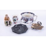 Mixed collection including Crown Ducal vase, chamber pot etc (5).