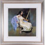 Robert Lenkiewicz (1941-2002) 'Esther Seated', unnumbered edition print, 97cm x 95cm